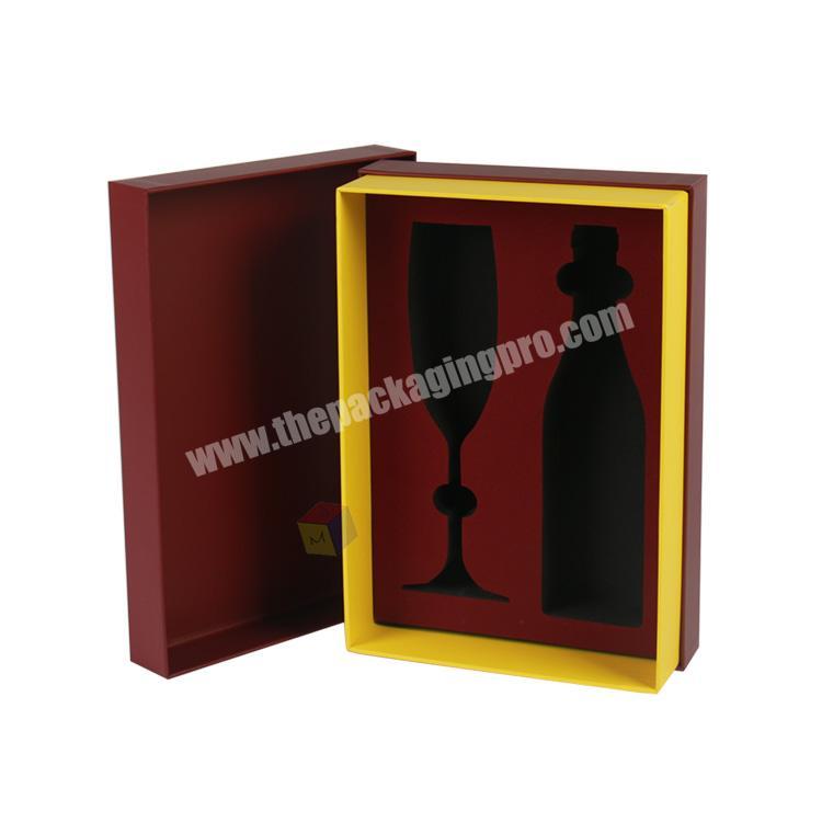 red brown texture paper wholesale wine shipping boxes
