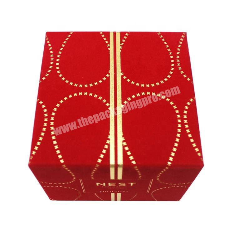 Red cardboard luxury cosmetic perfume box packaging