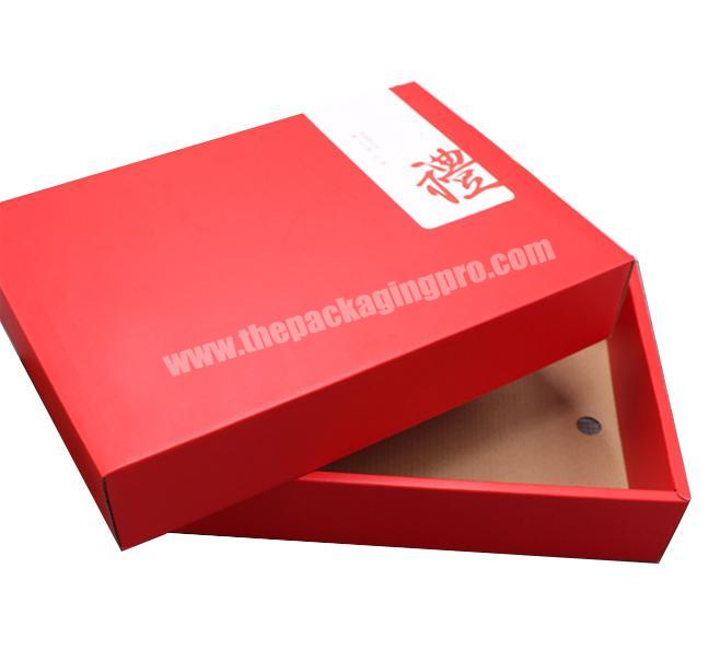 Red Color Gift Box Packaging with Lid