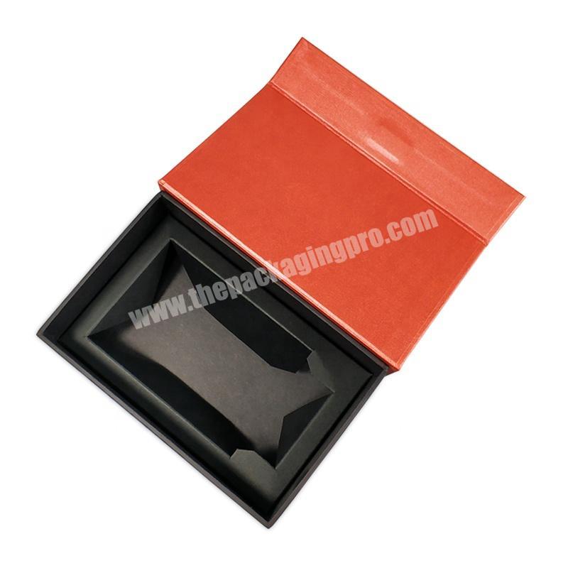 Red large luxury elegant folding magnetic packaging paper gift box manufacturers