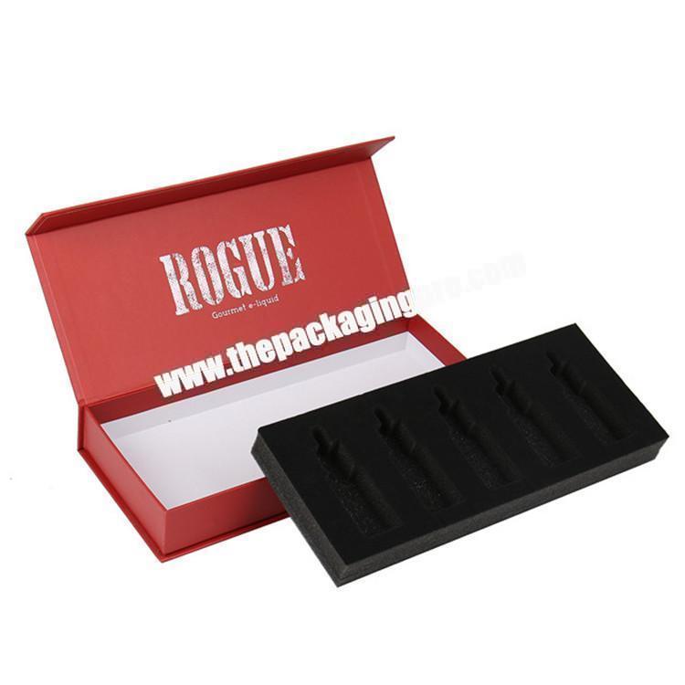 red magnetic lid cardboard packaging essential oil gift box set