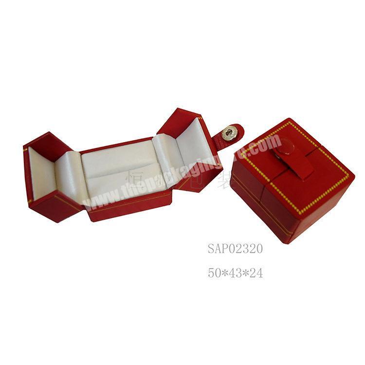 Red various sizes can be wholesale customized open jewelry box on both sides
