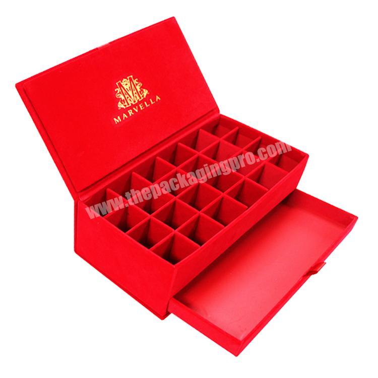 red velvet special gift box packaging
