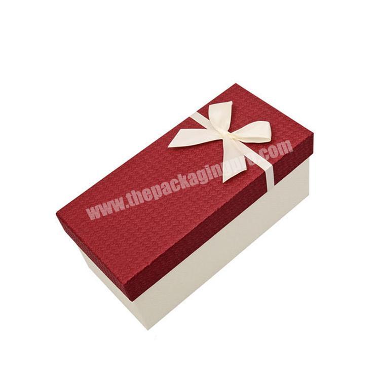 Red wedding door gift box for custom hair packaging boxes