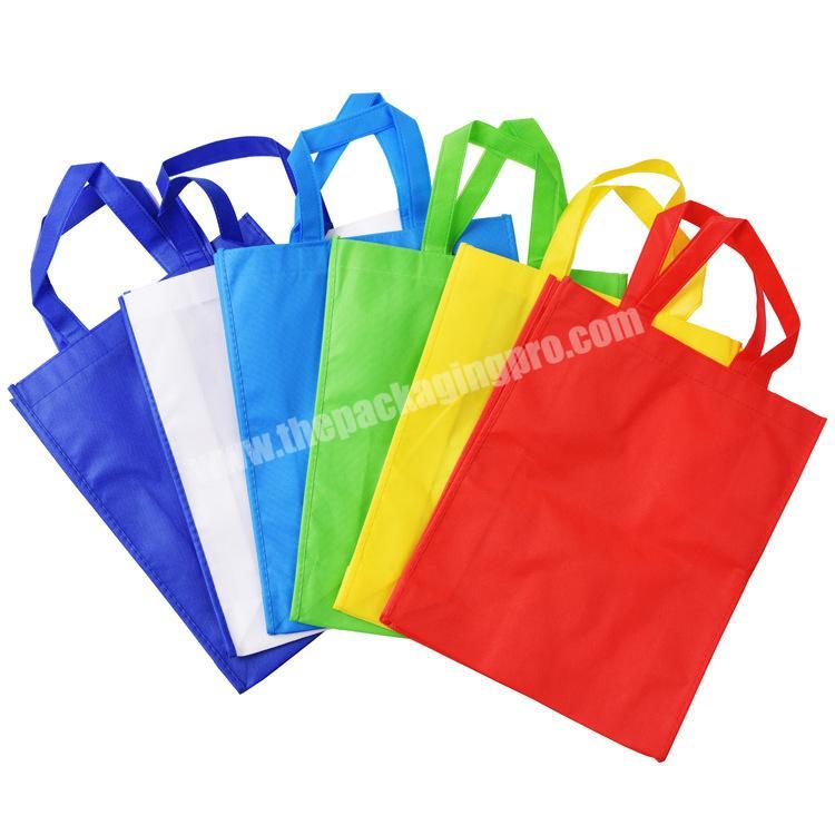 Retail foldable plain shopping tote non woven bag in stock