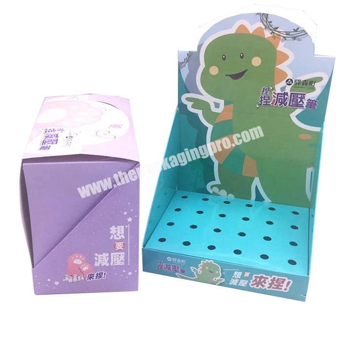 Retail paperboard cardboard packaging counter display boxes for pen