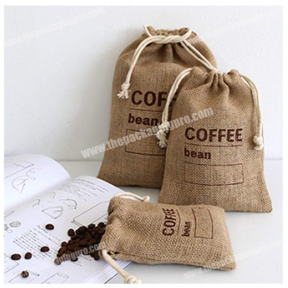 Reusable Cereals Jute Coffee Bean Bags Kitchen Sundries Peas Bags