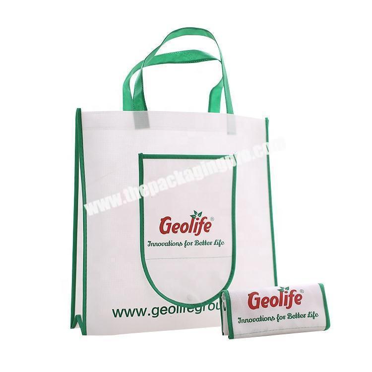 Reusable Foldable Non Woven Bag Promotional Shopping Bag In Stock