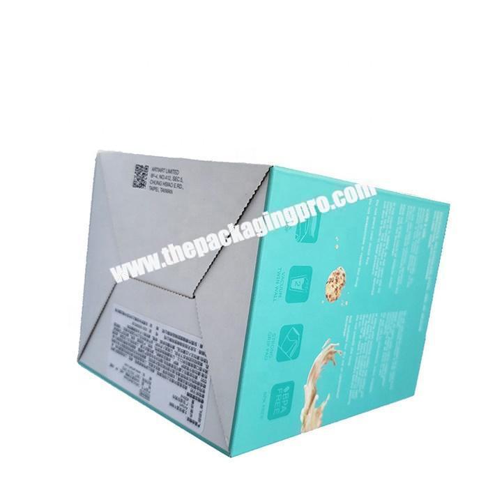 Reusable folding corrugated paper dispenser packaging box shipping postal box