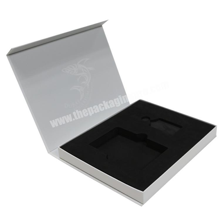 rigid book box packaging with EVA tray