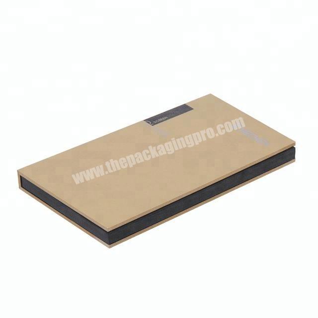 rigid brown kraft paper tempered glass packaging