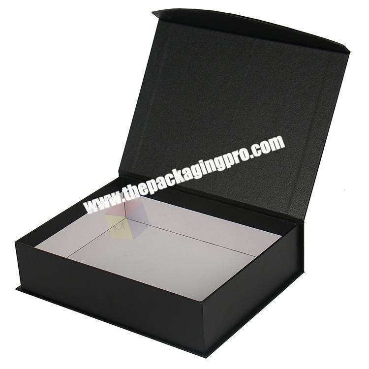 rigid cardboard flip magnetic box clothing packaging