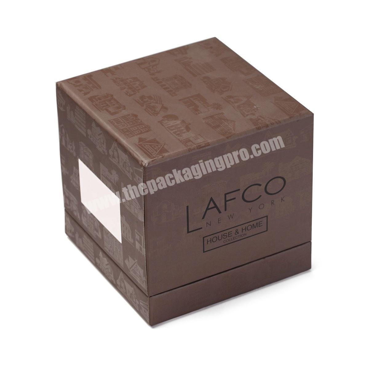 Rigid luxury gift packaging candle box for candles