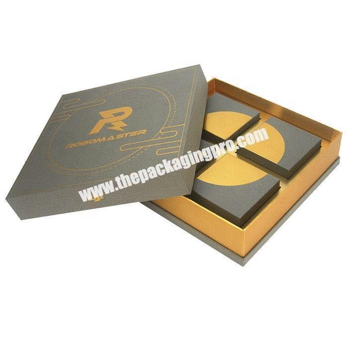 Rigid paper packaging mooncake gift box with inserts