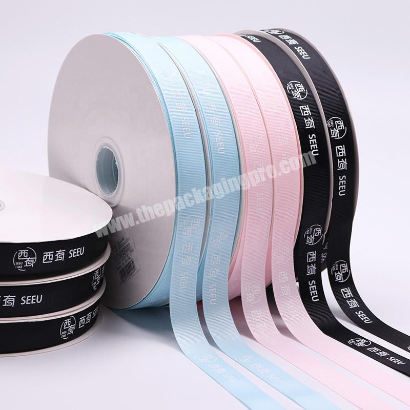 Roll Woven Tapes ribbon 196colors  2.5cm Print  Festival Logo Grosgrain Ribbon for gift packing ribbon