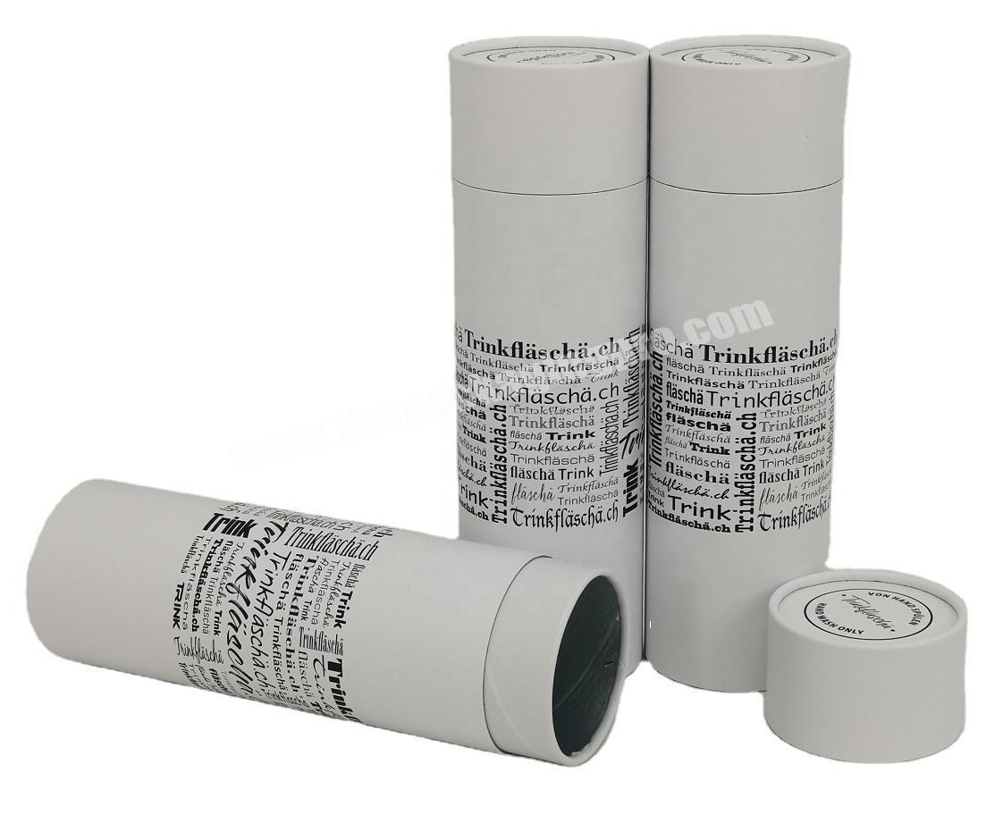 Rolled Edge Sophisticated Garment T-shirt Packaging Paper Tube Clothing Packing Round Can Box