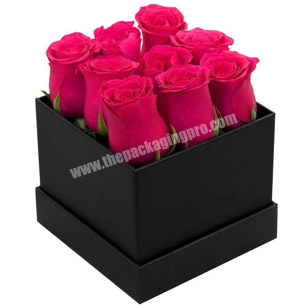 Romantic Custom Elegant Whole Printed Cardboard Strong Display Fresh Flower Gift Boxes Packaging