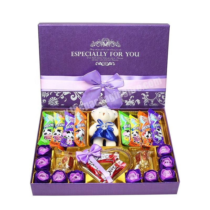 Romantic Day Chocolate Bonbons Packaging Box Paper Candy Gift Boxes For Girlfriend