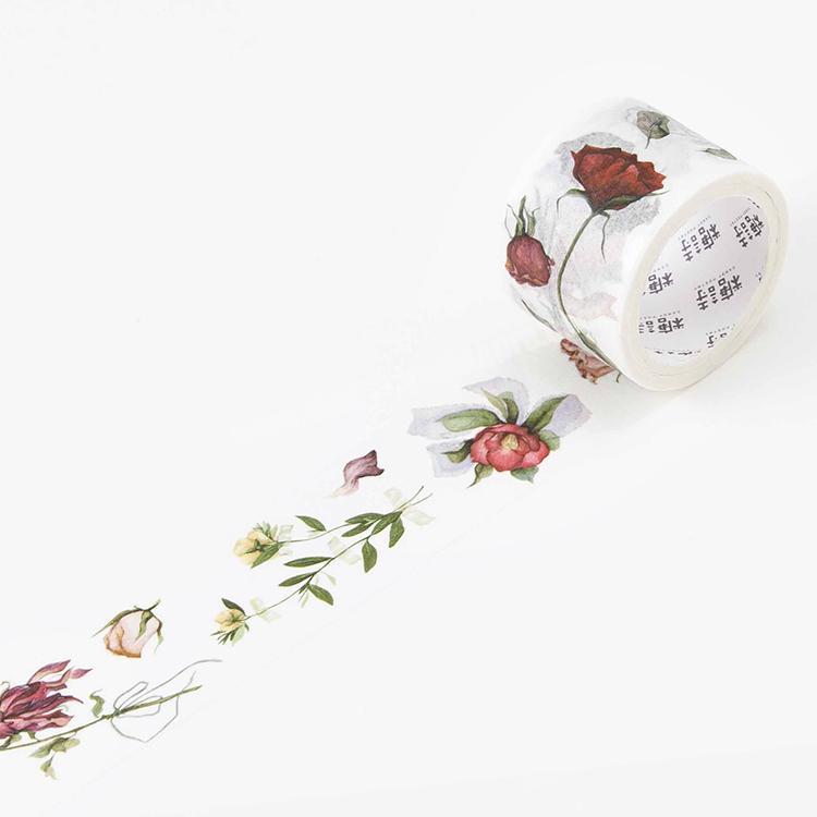 Rose flower custom printed washi tape
