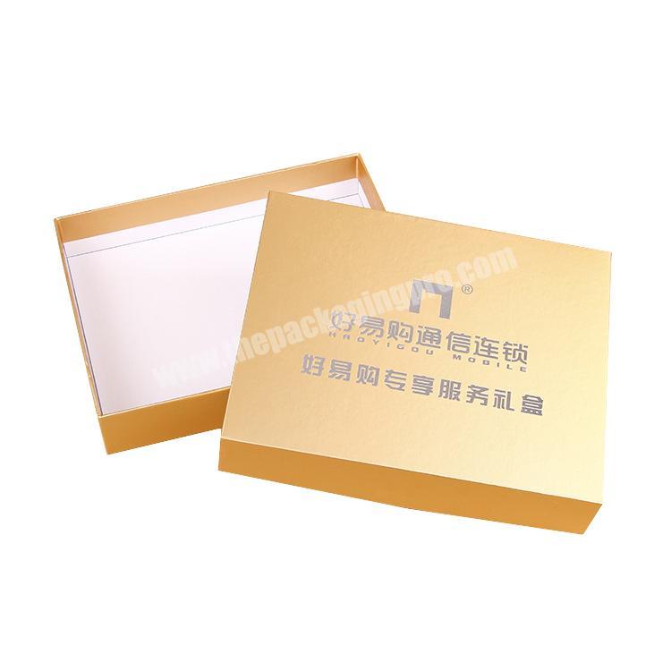 Rose Gold Custom Printed Logo  Cardboard Paper Packaging Gift Box Luxury With Lid