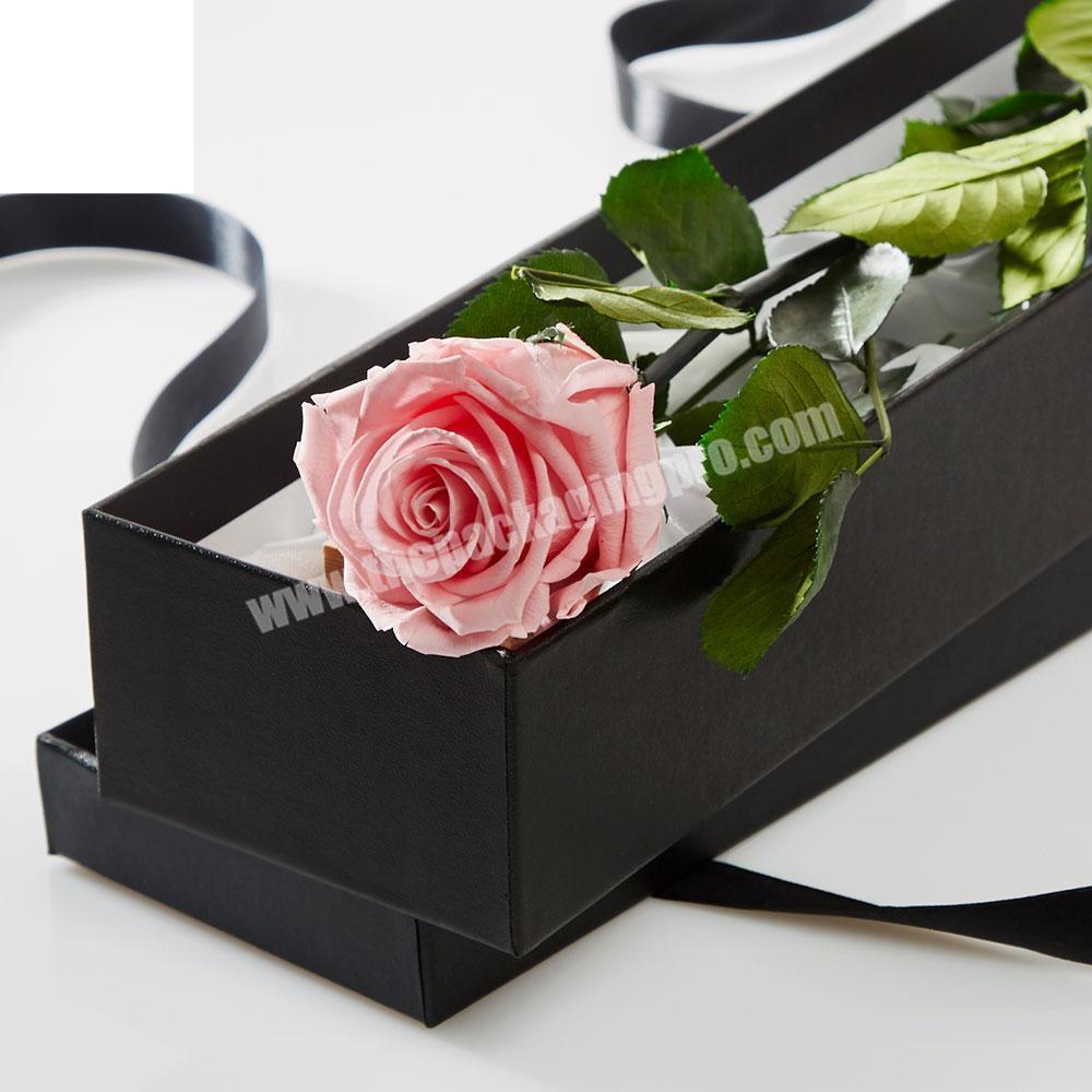 Rose Jewelry Ring Box Single Rose Gift Boxes Luxury