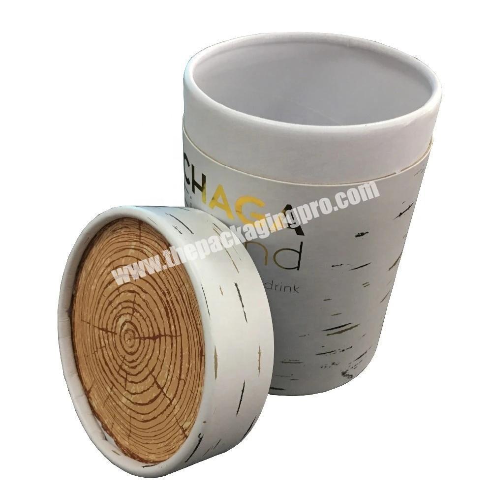 Round Cylindrical Round Cardboard Paper Gift Storage Packaging Box with Hot Stamping for Flowers