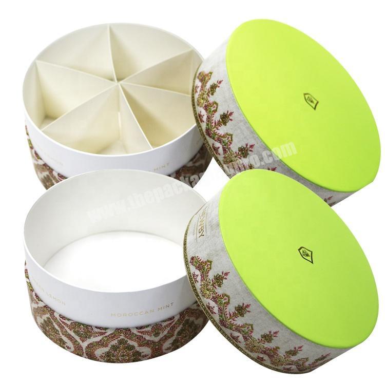 Round Shape Tea Gift Paper Box for Loose Leaf Tea Packaging