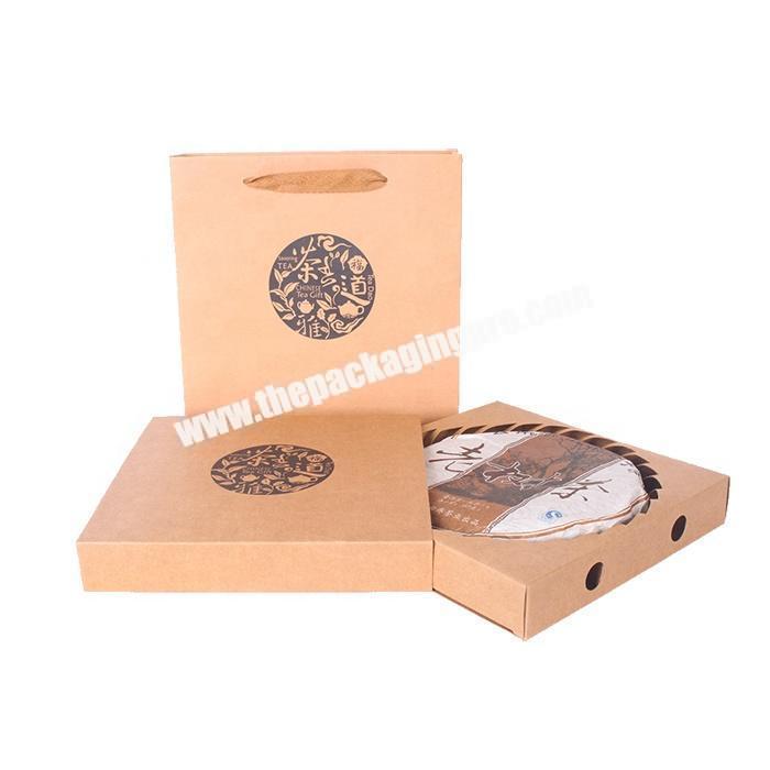 Rrecycled kraft cardboard paper tea packaging gift box
