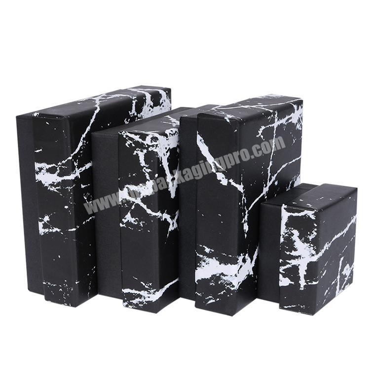 sample paper print packaging black marble box