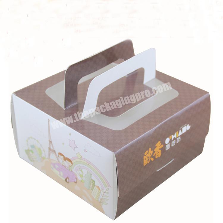 SC China Factory Custom Printed Cardboard Paper Folding Birthday Cake Packaging box