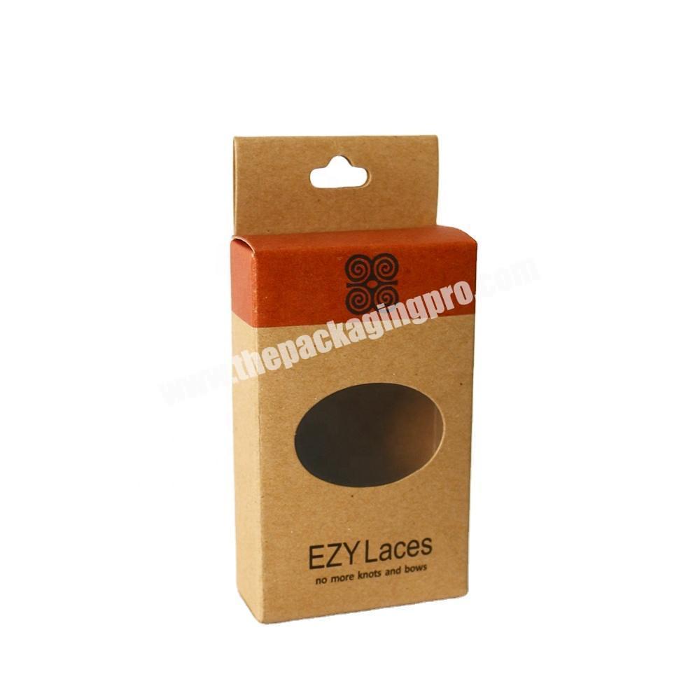 SC Factory Custom Packaging Recycled Folding Kraft Paper Box with Window