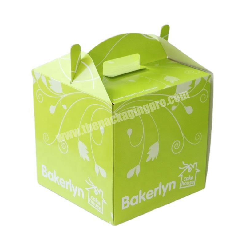 SC Fancy design custom printed paper cardboard cake packaging boxes