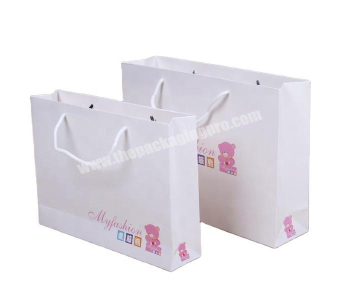 SC Fashional Design Custom Cute Paper Gift Toys Packaging Bag Printing