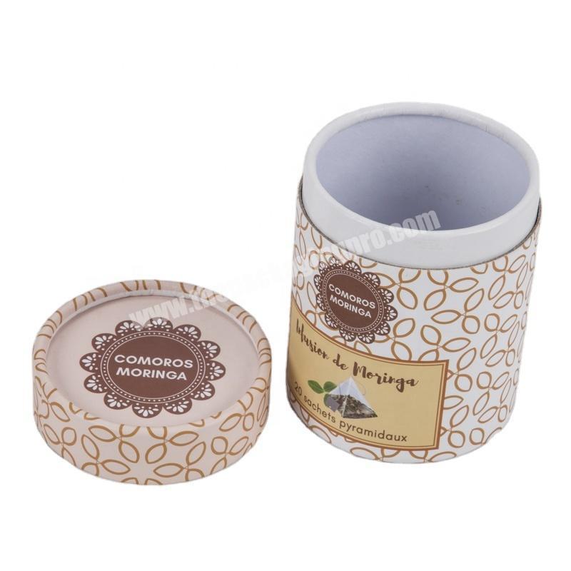 SC Full color printing paper round cylinder gift cardboard box