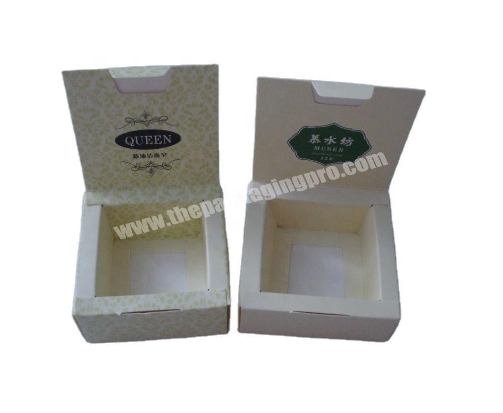 SC Hot Selling Custom Design Folding Cardboard Soap Packaging Paper Box