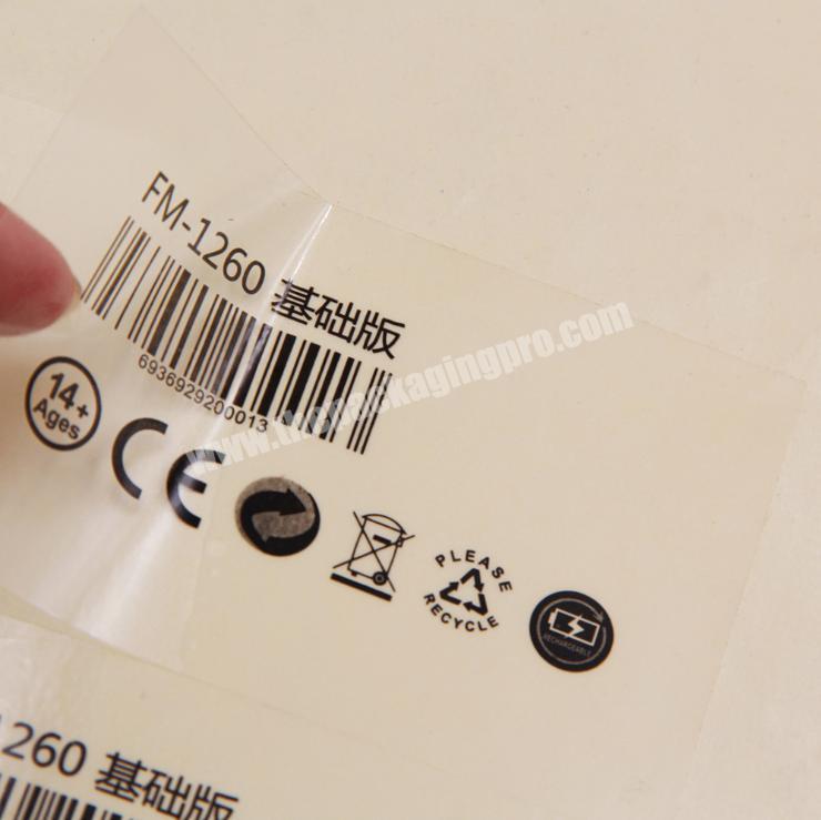 self adhesive sticker paper packaging sticker label sticker custom
