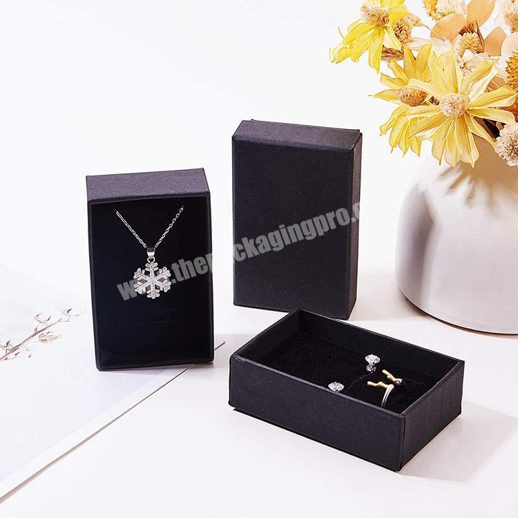 SESE Customized Made Black Foam Inserts For Cardboard Jewelry Box With Logo