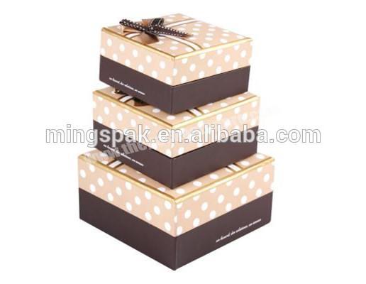set up printing packaging gift box nested bow
