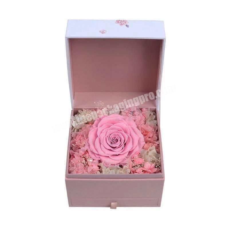 Shenzhen factory custom cosmetics lipstick makeup recycle paper flower gift box factory direct wholesale