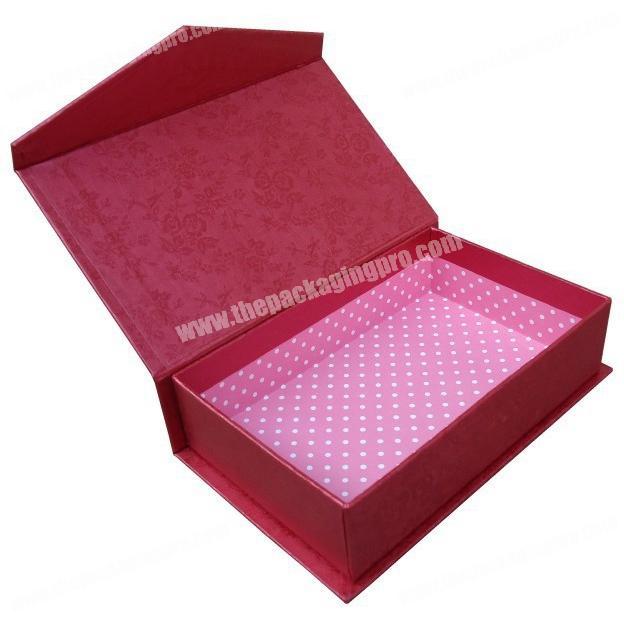 Shenzhen manufacturer customized fancy paper luxury corrugated flip top rigid gift boxes with magnet