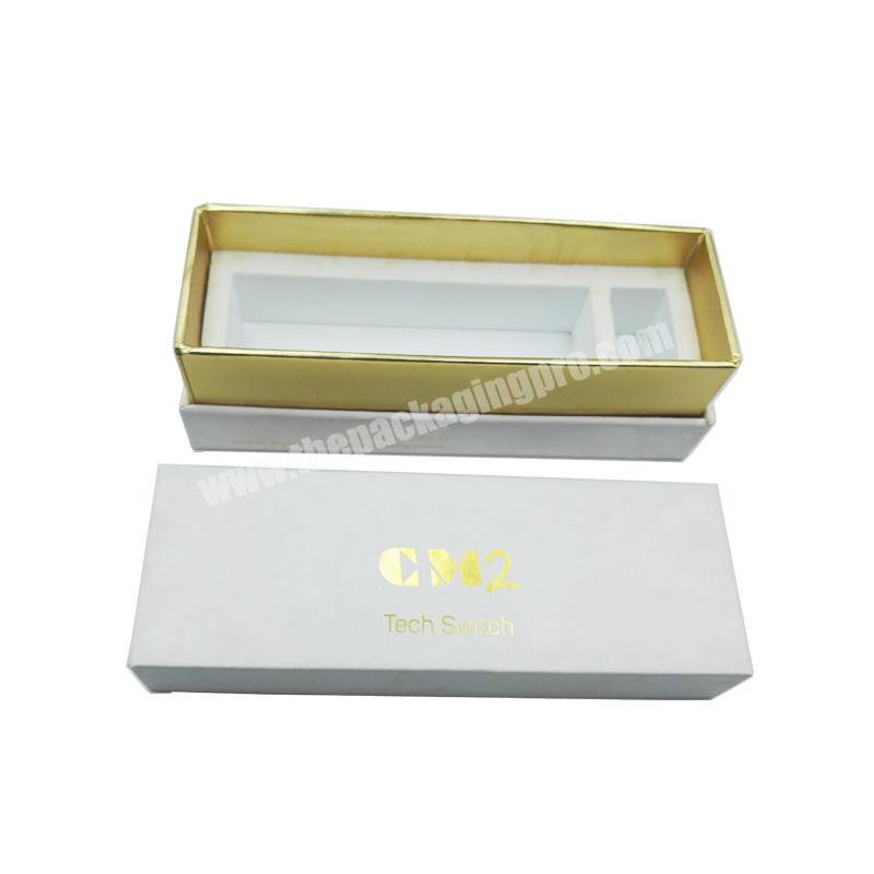 Shenzhen printing packaging  gold stamping package Lid and base box