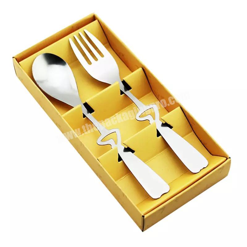 Shenzhen Shaped Chopsticks Spoon Pocket Chef Knife Sets Luxury Gift Packaging Paper Box With Your Own Logo For Kitchen Cutlery