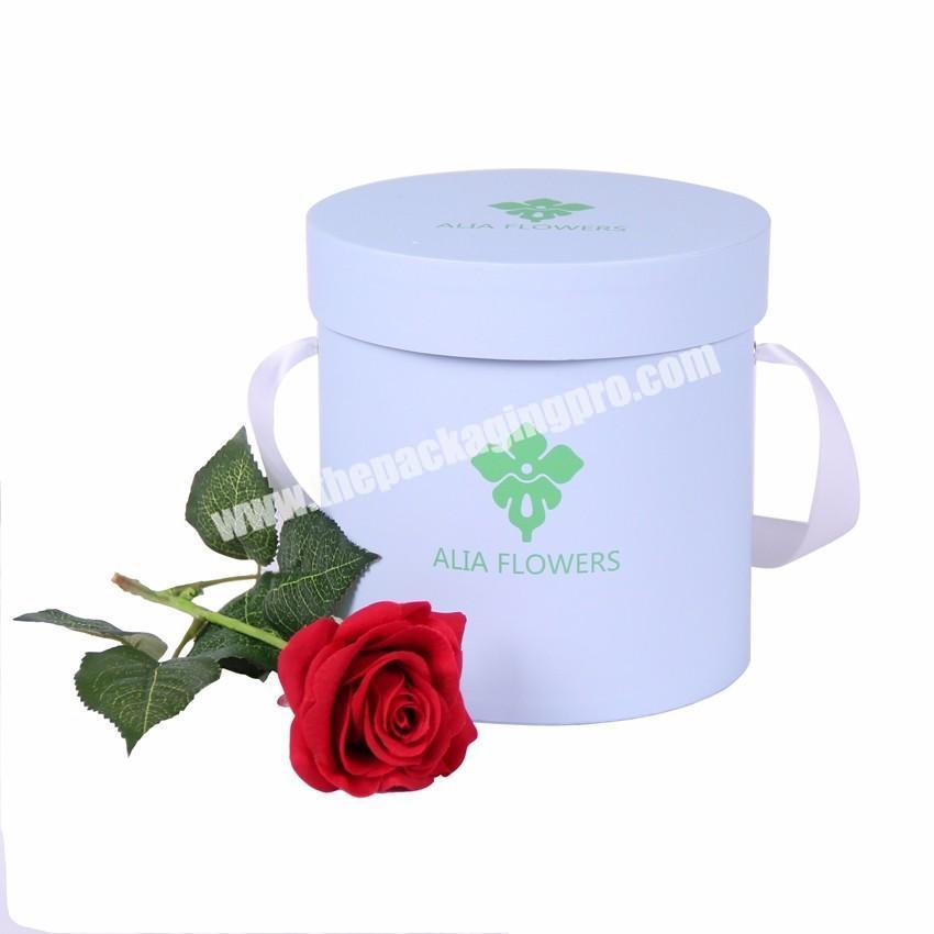 Custom Shenzhen supplier custom gift packing box luxury hat design cardboard paper round flower box