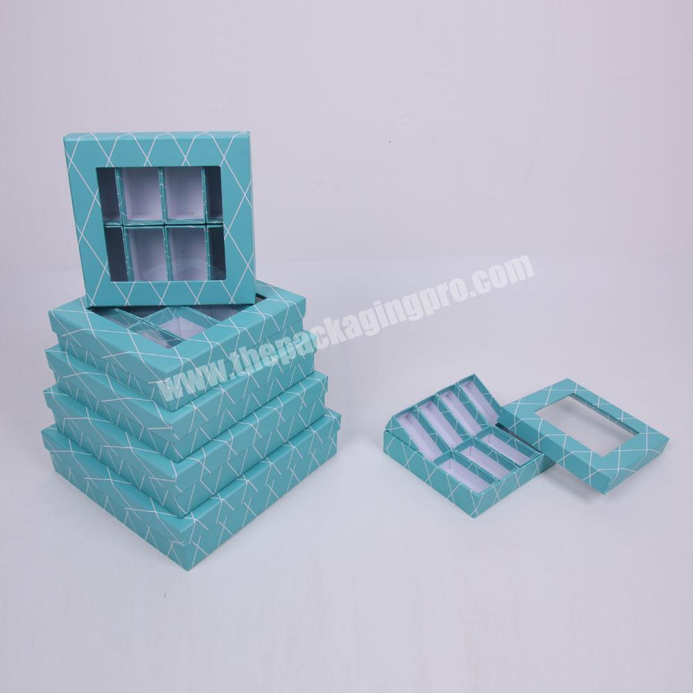 Shihao 611 Square Gift Box With Clear PVC Window And Dividers