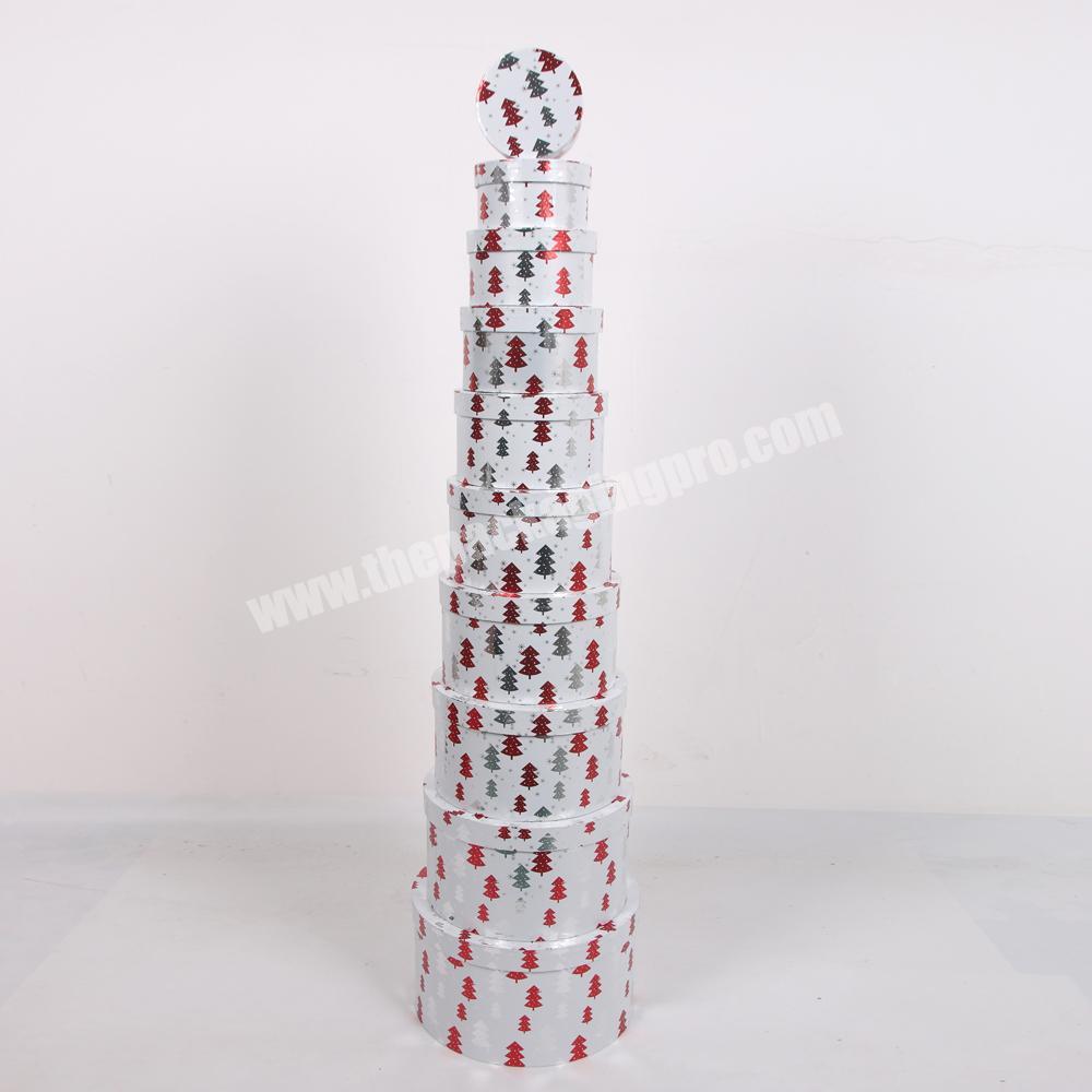 Shihao 814  Round Shape Gift Box For Christmas Decoration