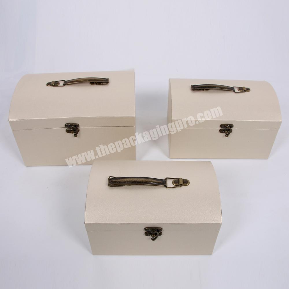 Wholesale Shihao Decorative Suitcase Box Paper With Handle