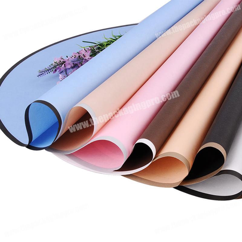 Shinewrap China Suppliers Thicken White Edge Craft Paper For Flower Packaging