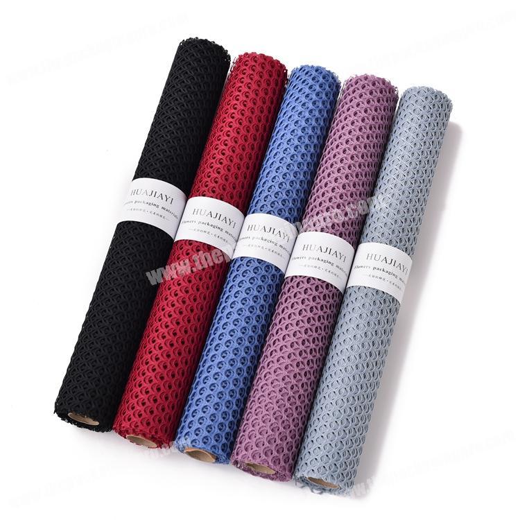 Shinewrap Circle Hollow Polyester Mesh Rolls Wrapping Packaging For Flower Gift