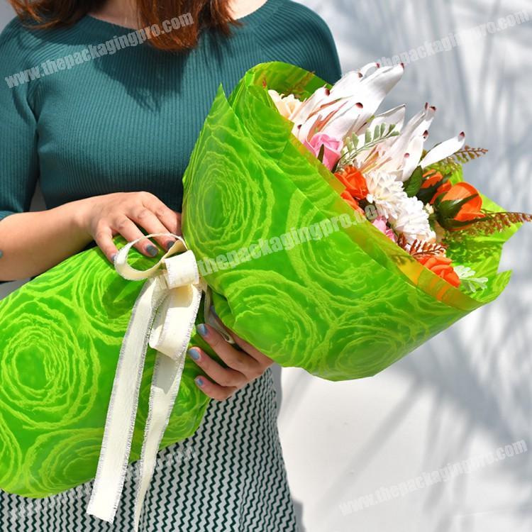Shinewrap Custom Printed Florist Waterproof Wrapping Paper For Flower
