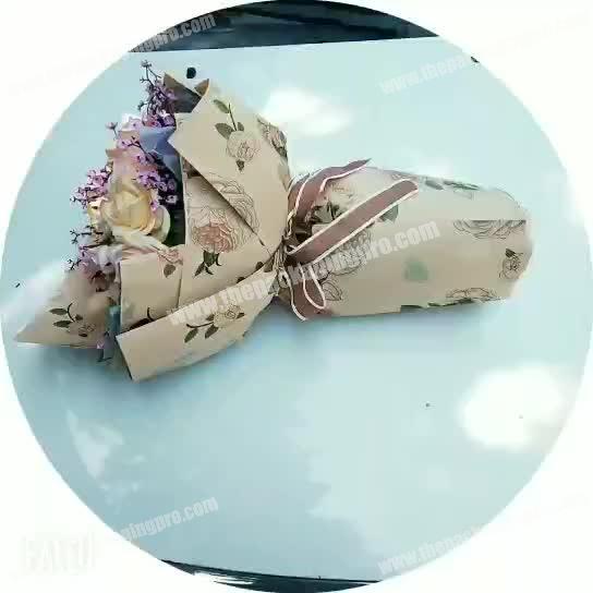 Shinewrap Custom Tower Printed Waterproof Wrapping Paper For Flower & Gift